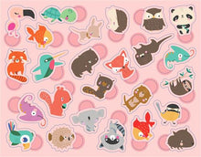 Charger l'image dans la galerie, 300 gommettes de Bébés Animaux en boîte métal