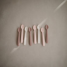 Charger l'image dans la galerie, Lot de cuillères bébé en silicone - Stone / Cloudy Mauve