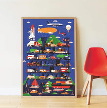 Charger l'image dans la galerie, Poster Stickers - Les Véhicules (+4 ans)
