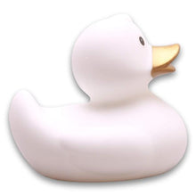 Charger l'image dans la galerie, Canard de bain - Le Blanc et bec doré
