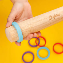 Charger l'image dans la galerie, Rouleau à pâtisserie avec anneaux ajustables
