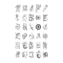 Charger l'image dans la galerie, Cartes supplémentaires pour Kidydraw-Mini - Autour du Monde &amp; Océan Pirates

