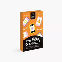 Charger l'image dans la galerie, Jeu de cartes "On like ou pas?"
