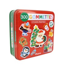 Charger l'image dans la galerie, 300 gommettes de Noël en boîte métal

