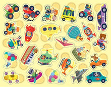 Charger l'image dans la galerie, 300 gommettes de Transport en boîte métal
