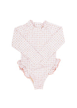 Charger l'image dans la galerie, Maillot de Bain manches longues Ariella - Carreaux
