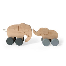 Charger l'image dans la galerie, Animal en Bois - Maman et Bébé Eléphant
