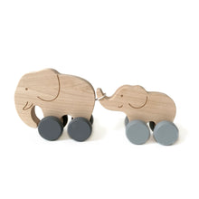Charger l'image dans la galerie, Animal en Bois - Maman et Bébé Eléphant
