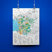 Charger l'image dans la galerie, Poster à colorier - France
