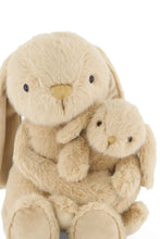 Charger l'image dans la galerie, Peluche Lapin Maman &amp; Bébé Frankie Caramel - 30cm
