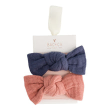 Charger l'image dans la galerie, Lot de 2 barrettes noeuds en Gaze de coton
