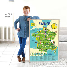 Charger l'image dans la galerie, Poster Stickers - Carte de France (+6 ans)

